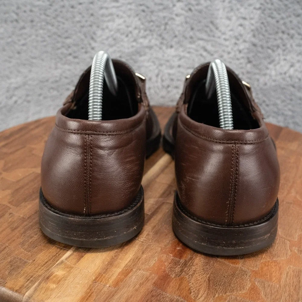 BALLY Candino Bit Loafer Casual Brown Leather Driver Shoes Mens Sz 8.5 D